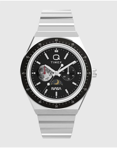 TIMEX - Q Timex NASA 40mm Stainless Steel Bracelet Watch