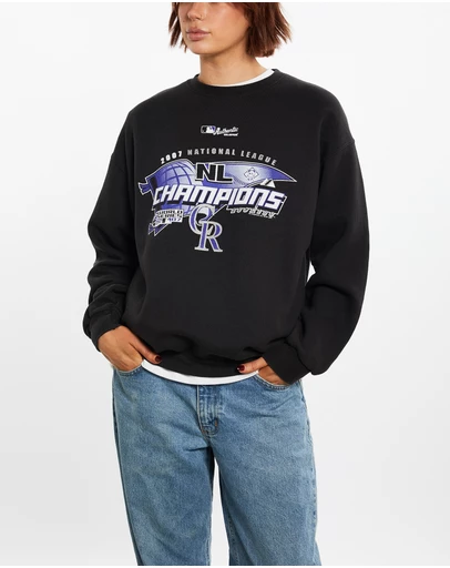 Vintage by The Real Deal - Pre Loved - Vintage MLB Colorado Rockies Sweatshirt
