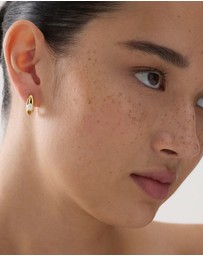 Najo - Tropica Yellow Gold Pearl Earring