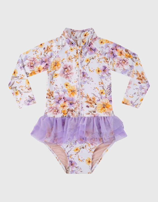 Aqua Blu Kids - Fleur Long Sleeve One Piece - Babies