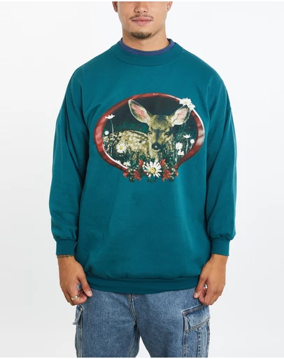 Vintage by The Real Deal - Pre Loved - Vintage 90s Dear Wildlife Sweatshirt