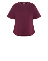 City Chic - Mae Short Sleeve Sweat Top