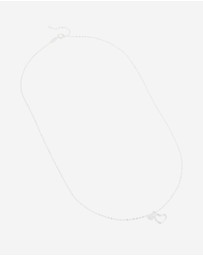 Lovisa - Sterling Silver Cubic Zirconia Double Heart Necklace