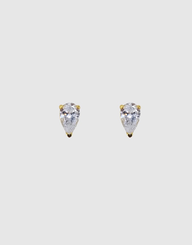 Izoa - Teardrop Stud Earrings