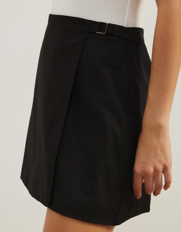 Atmos&Here - Zadie Mini Wrap Buckle Skirt