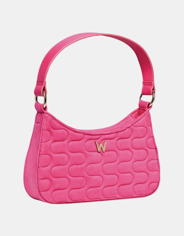 Wolf - Wolf Mimi Swirl Shoulder Bag with Scarf Pink Flash