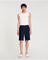 Sandro - Jersey Pli Shorts