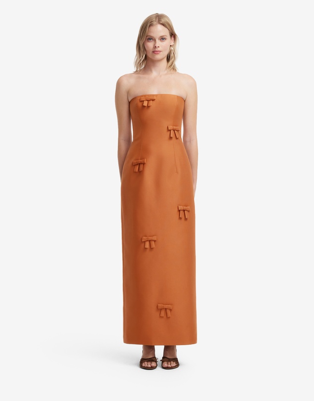 LEO LIN - Rayna Bow Bustier Maxi Dress