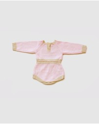 WITH LOVE FOR KIDS - Long Sleeve Knitted Romper - Babies
