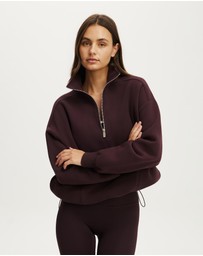 Cotton On Body Active - Plush Half Zip Sweatshirt
