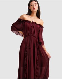 Belle & Bloom - Amour Amour Ruffled Midi Dress