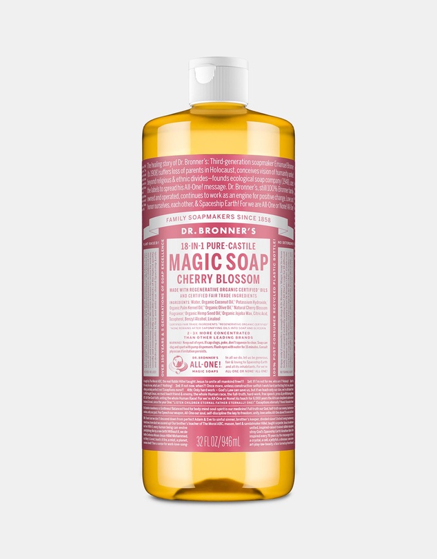 Dr Bronner's - Pure Liquid Castile Soap Cherry Blossom 946ml