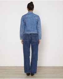 Cirkular - Pre-Loved - SLVRLAKE Silence Denim Jacket in Pacific