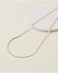 SAINT VALENTINE - Sphinx 2mm Snake Chain Necklace - Gold