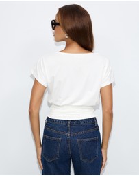 Dazie - Doll Ruched Waist Top