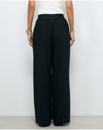 AERE - Arna elastic waist detail pant