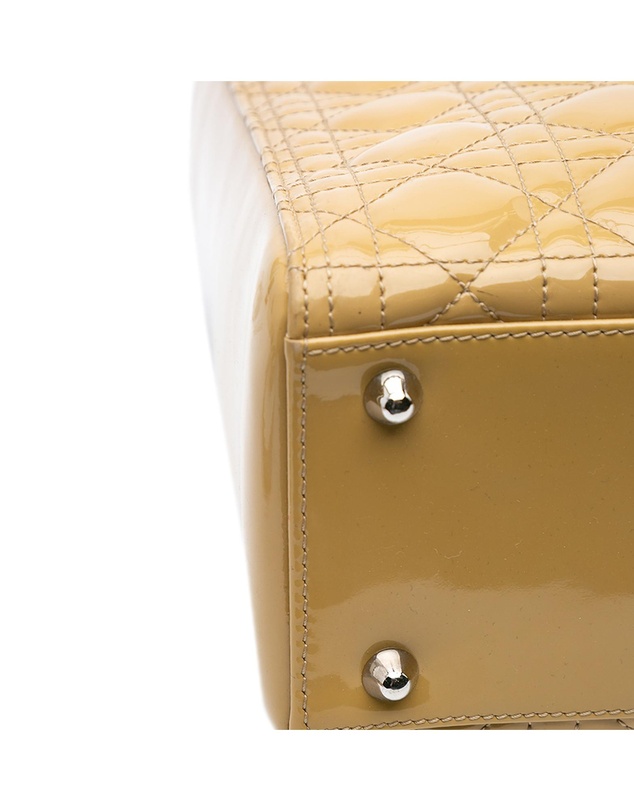 Dior - Pre-Loved Large Patent Cannage Lady Dior