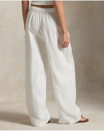 Polo Ralph Lauren - Linen Drawstring Straight-Leg Pants