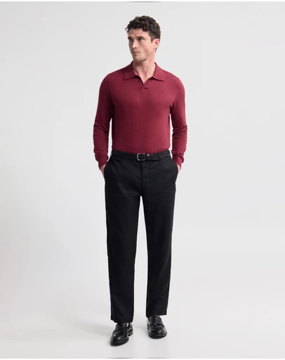 Oxford - Dominic Polo Cashmere Blend Knit