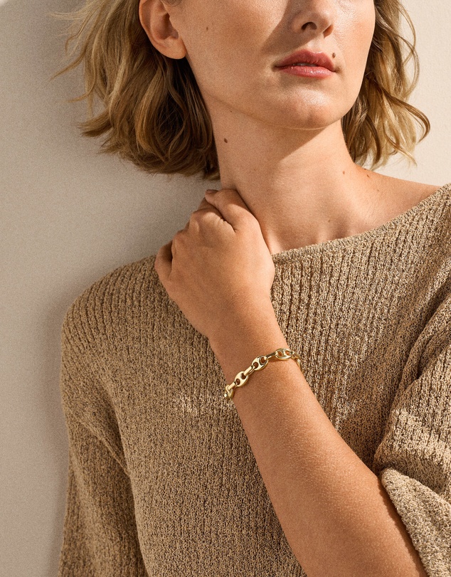 Skagen - Moderne Stak Gold Bracelet