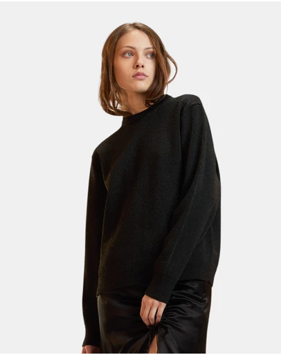 Cynthia Rowley - Metallic Knit Crewneck