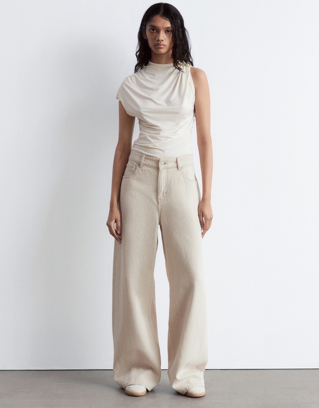 & Other Stories - Ruche Gold-Buckle Top