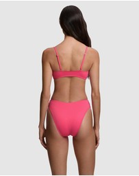 Polo Ralph Lauren - Kennedy High Leg Scoop Waist Bikini Bottom