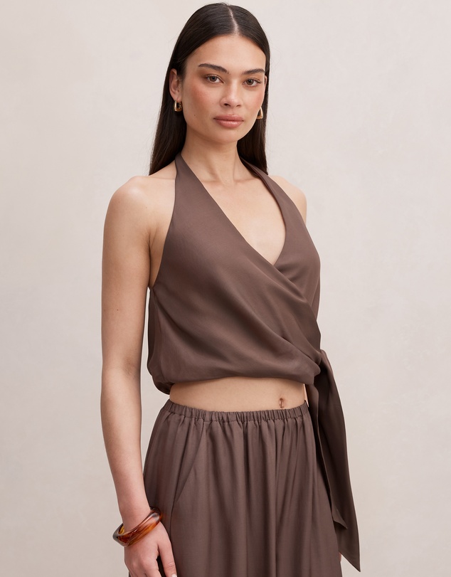 Forever New - Bronte Wrap Halter Neck Top
