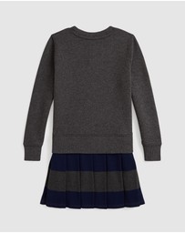 Polo Ralph Lauren - Big Pony Fleece Sweatshirt Dress - ICONIC EXCLUSIVE - Babies-Kids