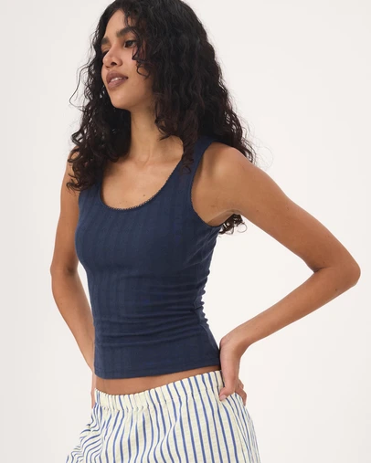 Atmos&Here - Emily Stripe Shorts Tank Pyjama Set