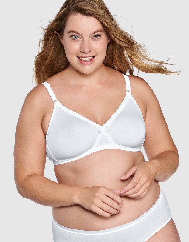 Naturana - Pure Cotton Wirefree Firm Support Bra