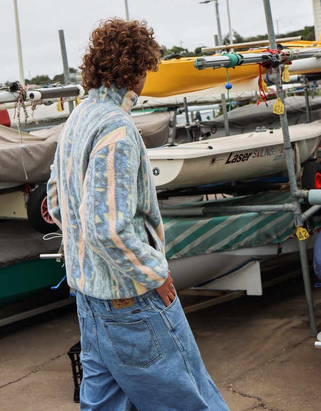 Skwosh - Swayze Stripe Polar Fleece Jacket
