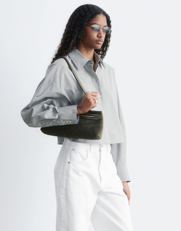 & Other Stories - Cropped Oversized Cotton Shirt