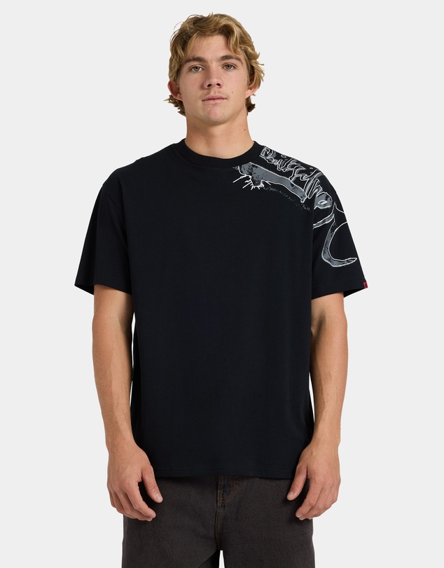 Quiksilver - Mens YG Scrawled Oversized T-Shirt