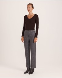 SABA - Jill Check Slim Leg Pant