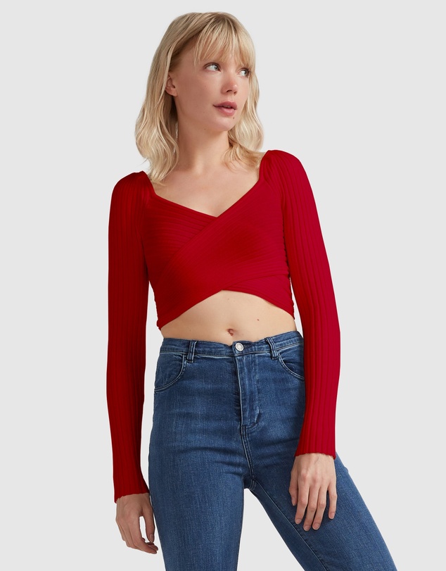 Belle & Bloom - Forget Me Not Knit Crop