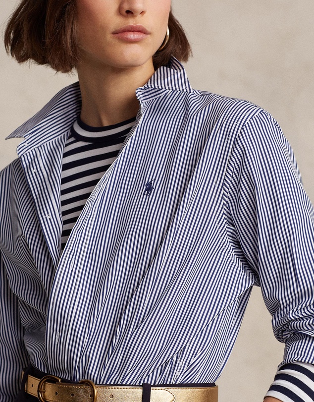 Polo Ralph Lauren - Classic Fit Striped Cotton Shirt -ICONIC EXCLUSIVE