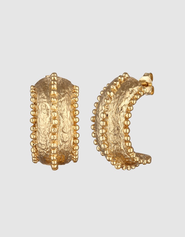 Haze & Glory - ICONIC EXCLUSIVE - Earrings Amour Hoops 925 Sterling Silver Gold-Plated