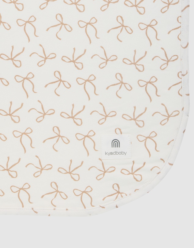 Kynd Baby - Large Stretchy Swaddle in Ivory Bow