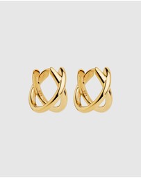 Najo - Moonkiss Yellow Gold Huggie Earrings