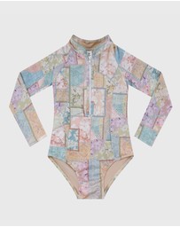 Aqua Blu Kids - Brindle Long Sleeve One Piece - Kids