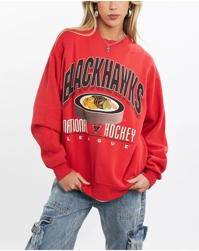 Vintage by The Real Deal - Pre Loved - Vintage 90s NHL Chicago Blackhawks Sweatshirt