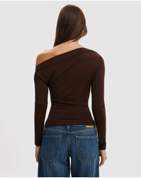 Cotton On - Georgie Off Shoulder LS Top
