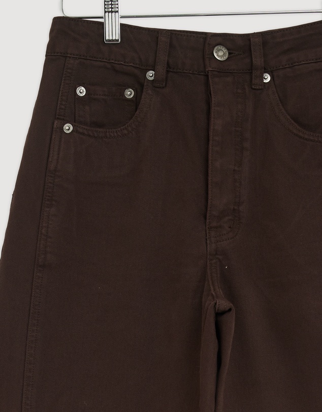 Revibe - Repaired AERE Mid Rise Barrel Leg Jeans - AU 8