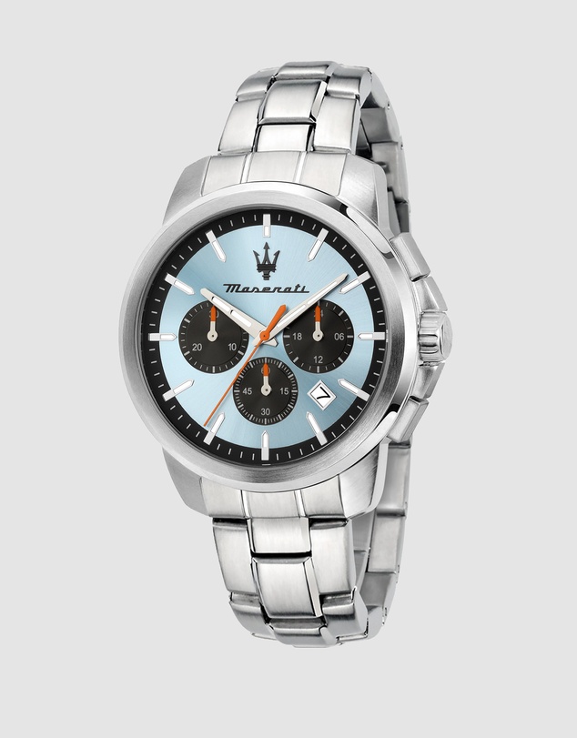 Maserati - Maserati Successo 42mm Chrono Blue Dial Stainless Steel Strap  Watch