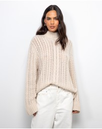 AERE - Zahra Cable Knit Jumper