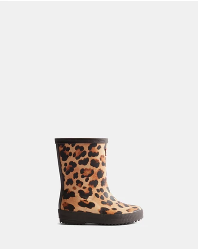 Hunter - First Leopard Print Boots - Kids