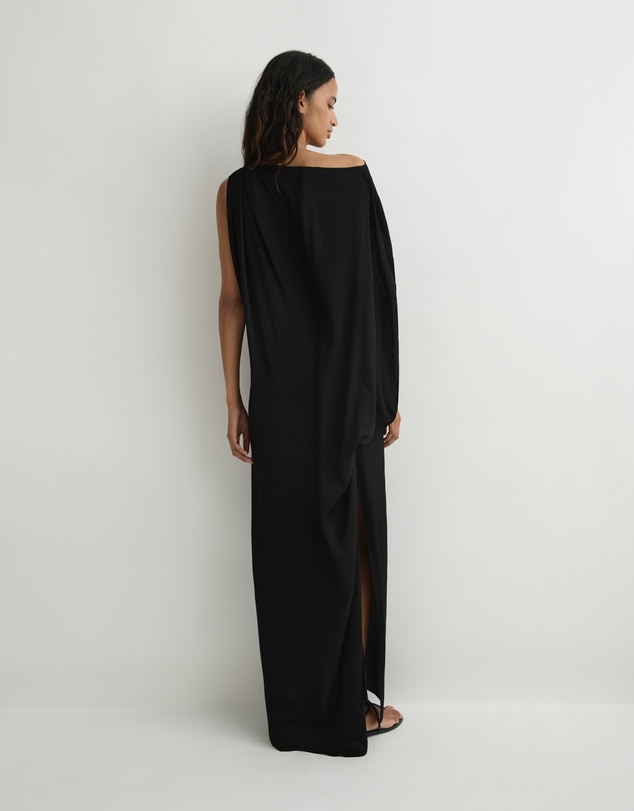 BONDI BORN - Ardea Asymmetric Maxi Dress - Black