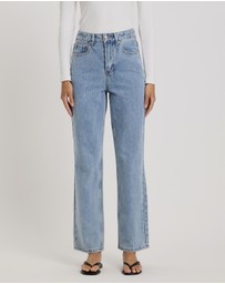Atmos&Here - Mary Mid Rise Straight Leg Jeans