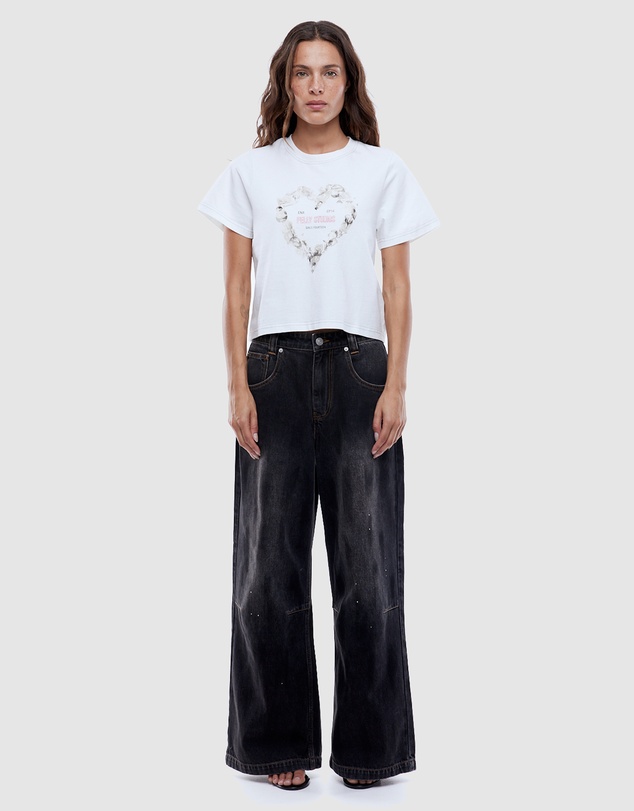 ENA PELLY - Rose Heart Relaxed Baby Tee